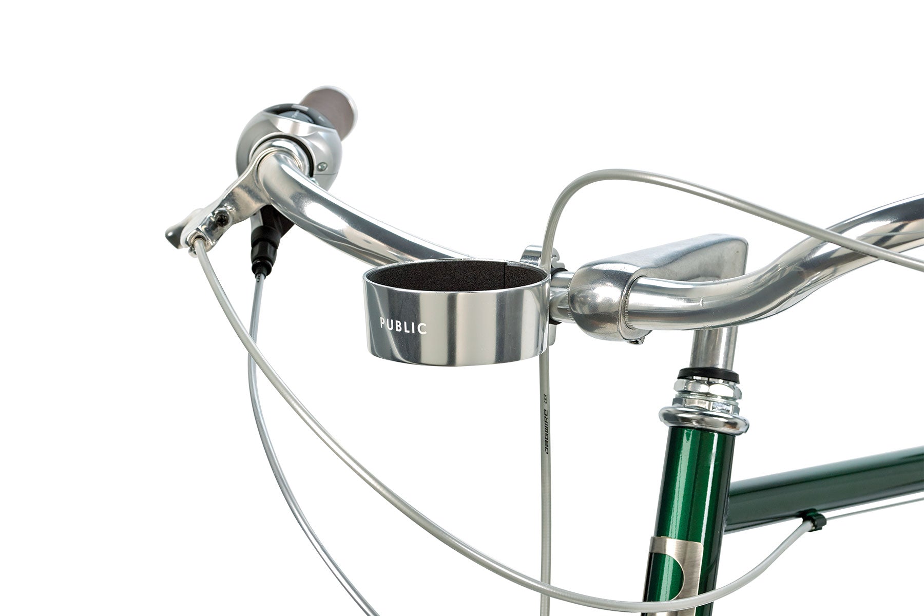 PUBLIC Trieste Coffee Cup Holder - Polished Silver